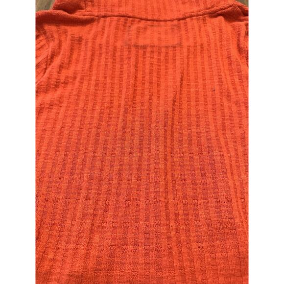 Maeve By Anthropologie Cowl Neck Peplum Sweater Top Size XS Coral Pullover Shirt - Picture 11 of 13